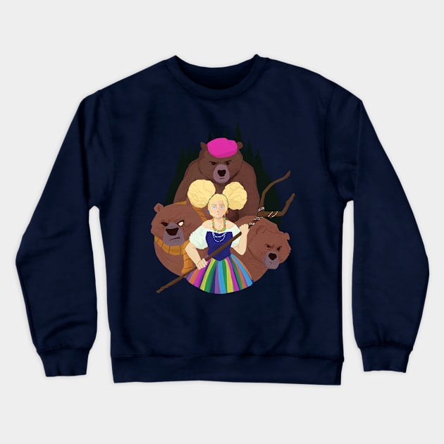 goldie and family Crewneck Sweatshirt by inkpocket